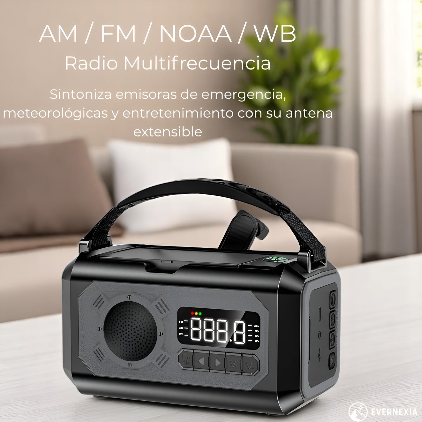 EverSafe™ Radio de Emergencias 7 en 1